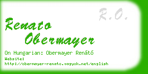 renato obermayer business card